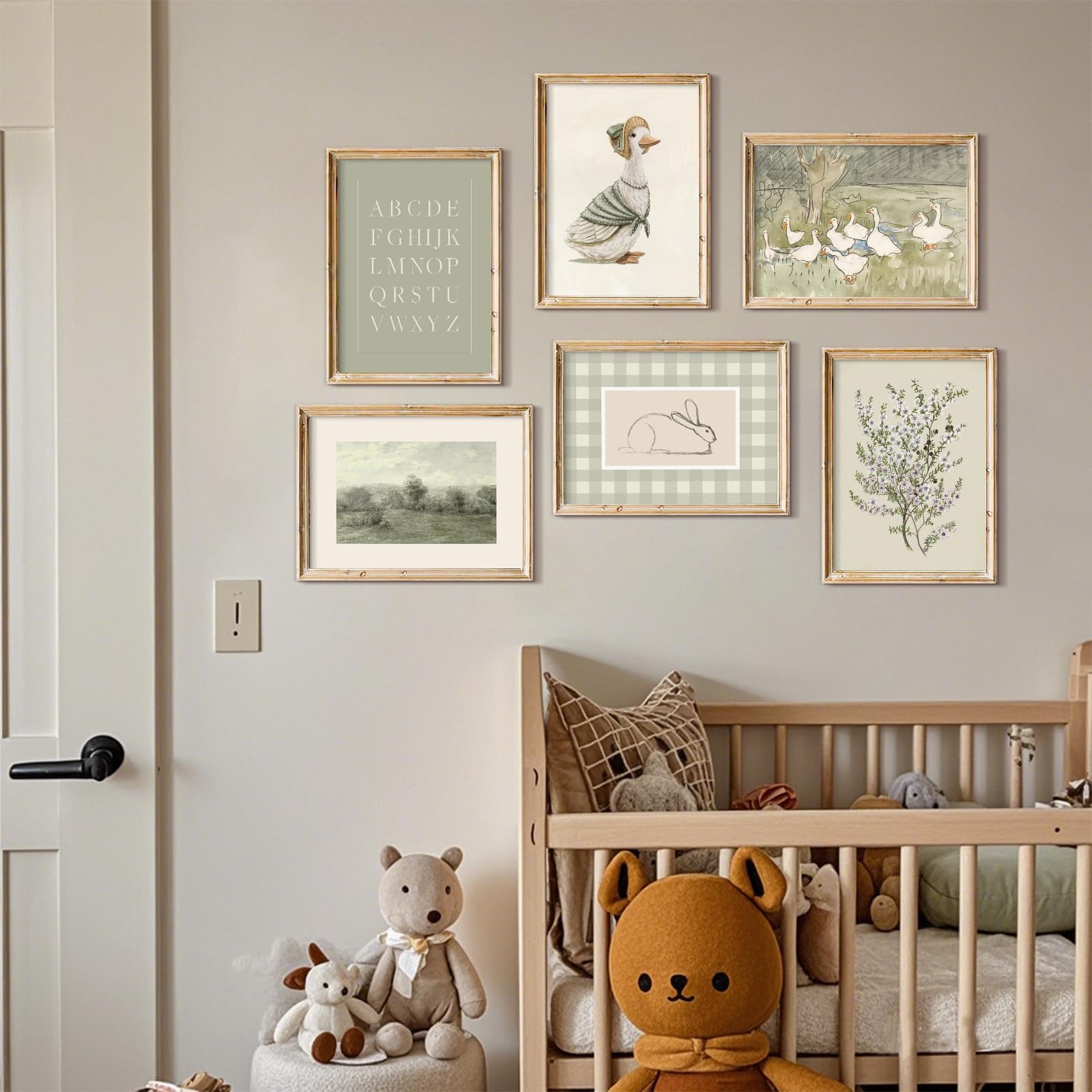 Amazon.com: SYYANKK Vintage Nursery Wall Art Kids Canvas Poster